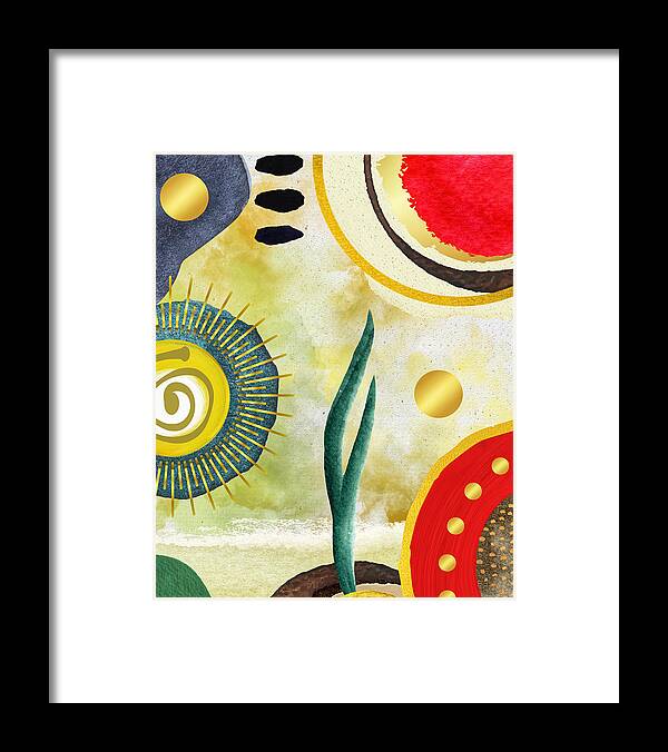 Contemporary Art Framed Print featuring the mixed media There is Life by Canessa Thomas
