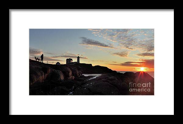 Sunrise Framed Print featuring the photograph There It Is by Maurice Hebert