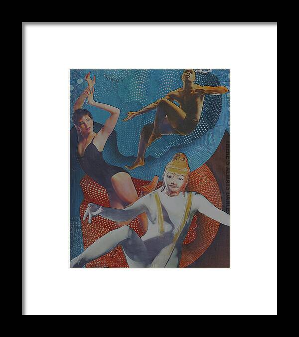 Dancers Framed Print featuring the mixed media There's Always Dance by Jessica Levant