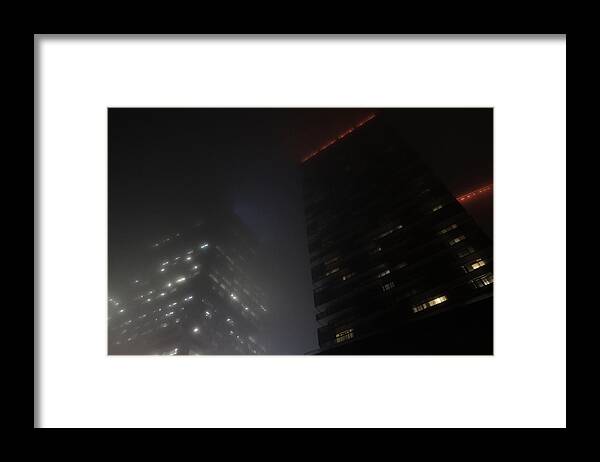Night Framed Print featuring the photograph They Disappear At Night by Kreddible Trout