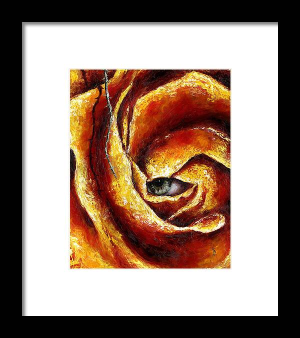 Rose Framed Print featuring the painting Thorn by Hiroko Sakai