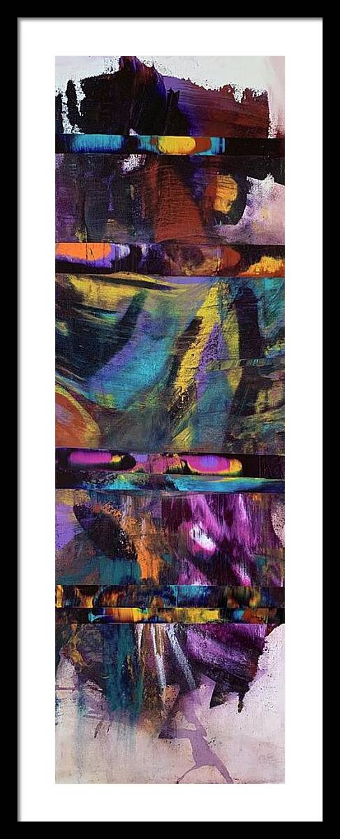 Abstract Art Framed Print featuring the painting Throne To The Butterfly Mind by Rodney Frederickson