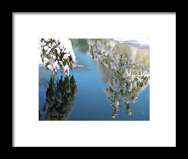 Snow Framed Print featuring the photograph Through the Looking Glass by Garth Glazier