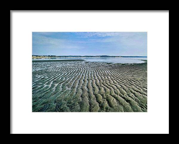 Beach Framed Print featuring the photograph Tide rivulets by Bradley Morris