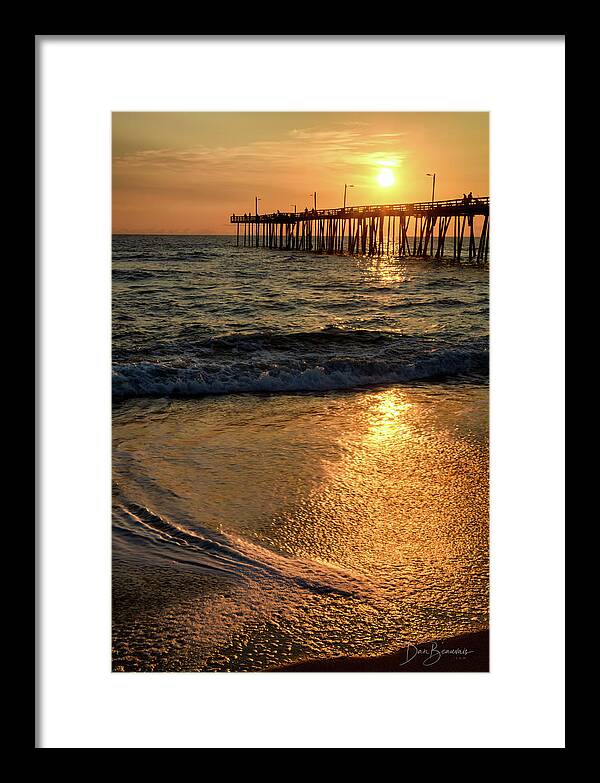 Wave Framed Print featuring the photograph Tide Wash #7630 by Dan Beauvais