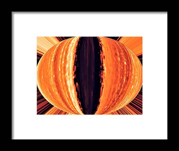 Tiger Eye Framed Print featuring the digital art Tiger's Eye by Ronald Mills