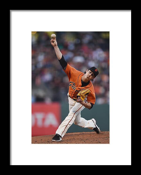 San Francisco Framed Print featuring the photograph Tim Lincecum by Thearon W. Henderson