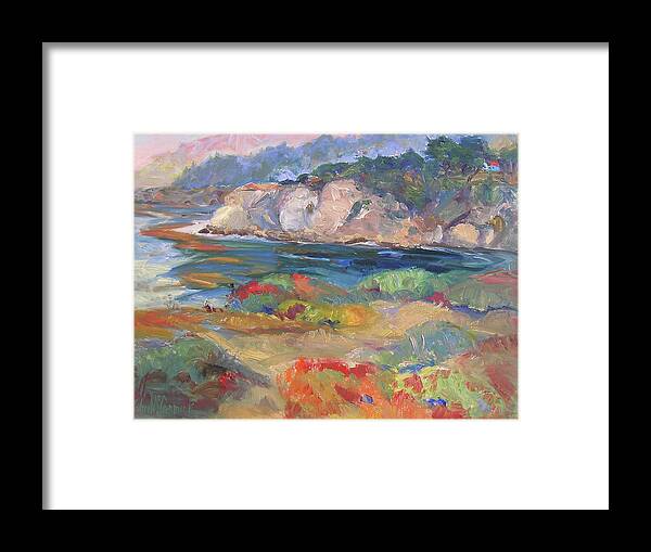 Timber Cove Framed Print featuring the painting Timber Cove in Fall by John McCormick