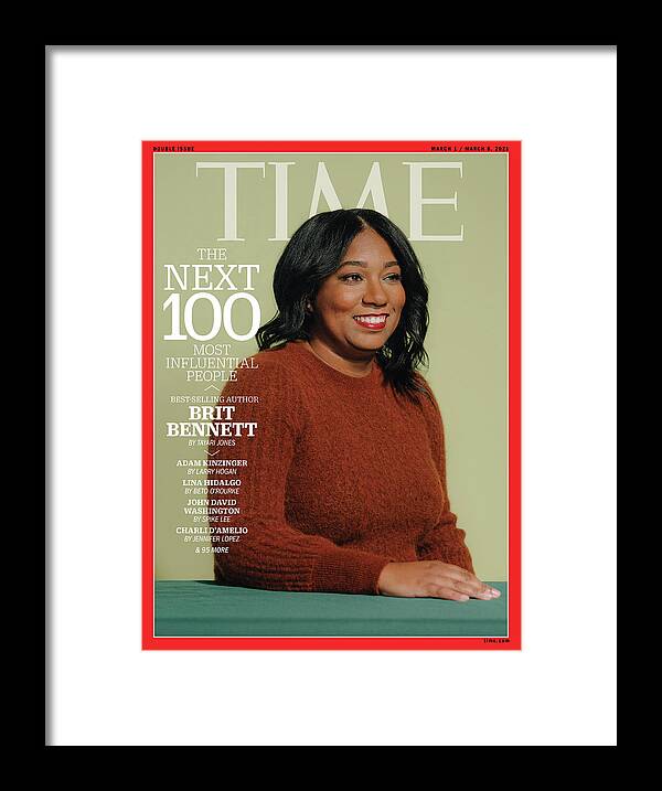 Time 100 Next Framed Print featuring the photograph TIME 100 Next - Britt Bennett by Photograph by Rozette Rago for TIME