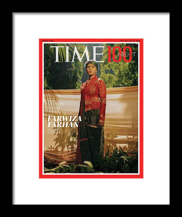 Time 100 Next Framed Print featuring the photograph 2022 TIME 100 Next - Farwiza Farhan by Photograph by Muhammad Fadli for TIME