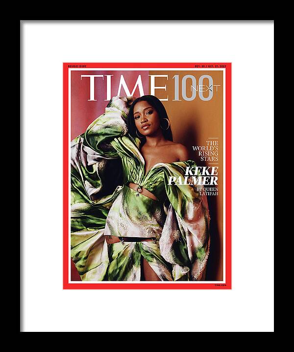 Time 100 Next Framed Print featuring the photograph 2022 TIME 100 Next - Keke Palmer by Photograph by AB DM for TIME