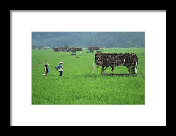 Women Framed Print featuring the photograph Time for a break by Anges Van der Logt