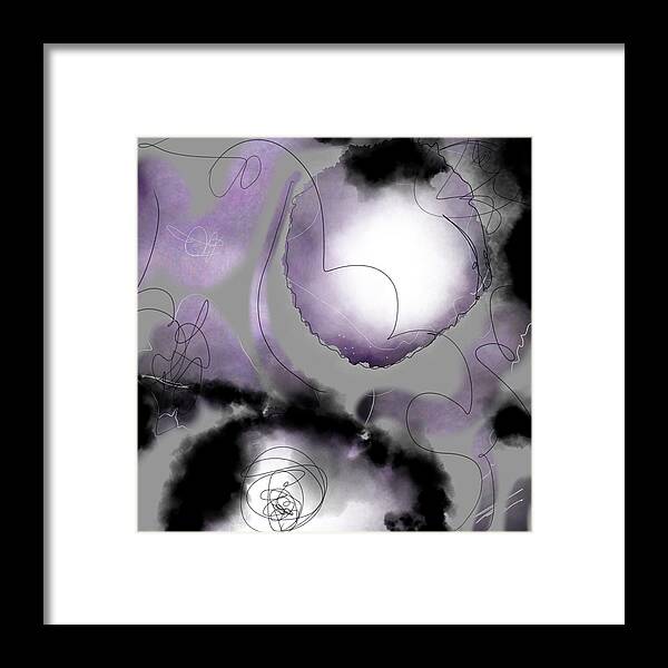 Space Framed Print featuring the digital art Time Means Nothing by Amber Lasche