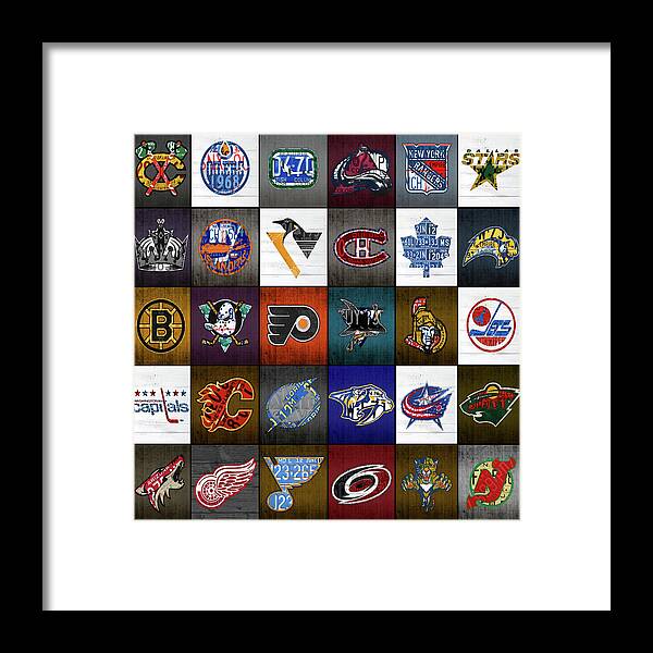 Time to Lace Up the Skates Recycled Vintage Hockey League Team Logos  License Plate Art Bath Towel by Design Turnpike - Fine Art America