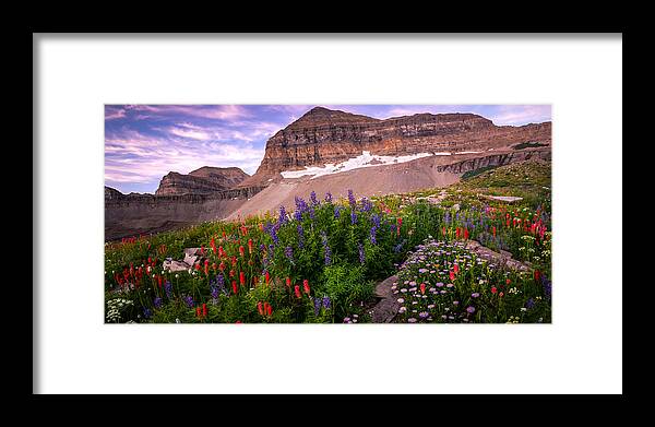 Utah Framed Print featuring the photograph Timpanogos Wild by Ryan Smith