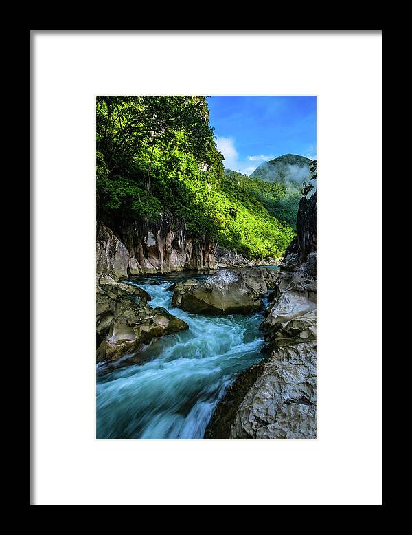 Rizal Framed Print featuring the photograph Tinipak River in Tanay by Arj Munoz