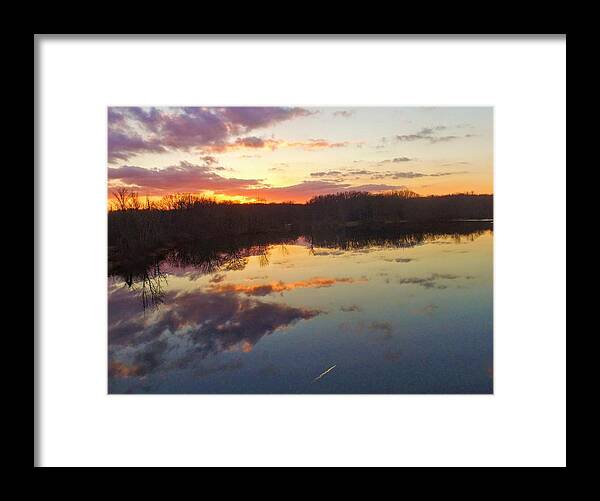  Framed Print featuring the photograph Tinkers Creek Park Sunset by Brad Nellis