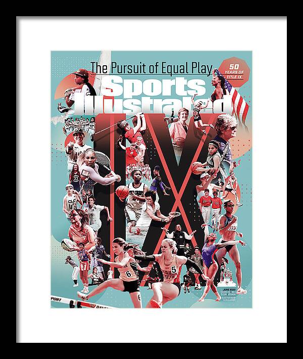 Allyson Felix Framed Print featuring the photograph Title IX Anniversary Issue Cover by Sports Illustrated
