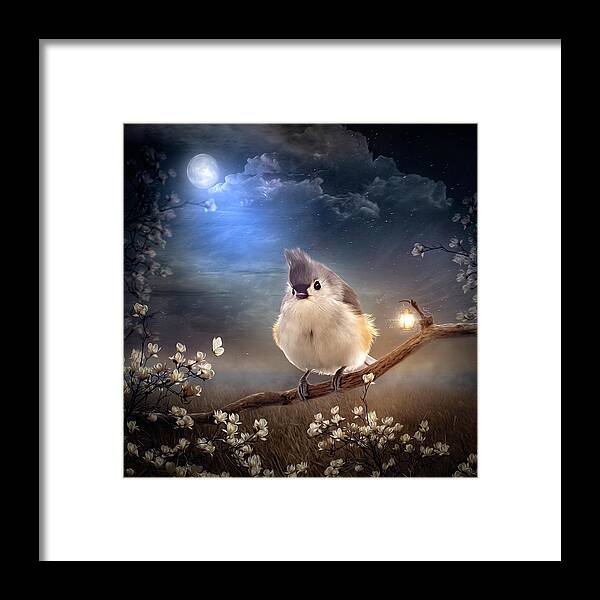 Birds Framed Print featuring the digital art Titus by Maggy Pease