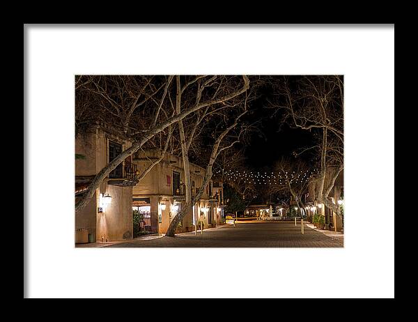  Framed Print featuring the photograph Tlaquepaque at Night by Al Judge