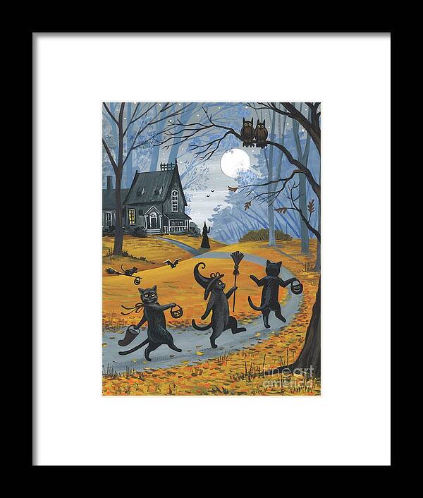 Print Framed Print featuring the painting To The Witch's House We Go by Margaryta Yermolayeva
