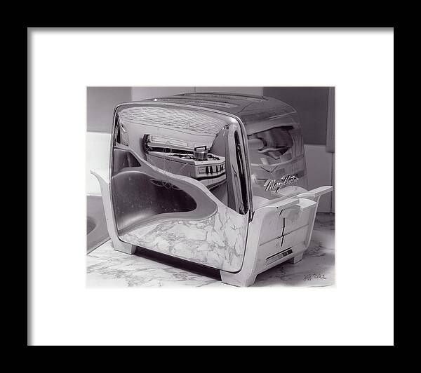 Toaster Framed Print featuring the photograph Toaster '95 by Jeff White