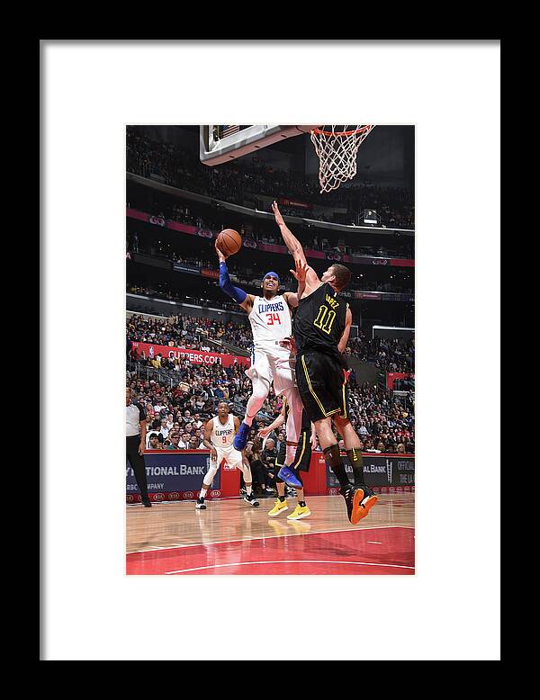 Tobias Harris Framed Print featuring the photograph Tobias Harris by Adam Pantozzi