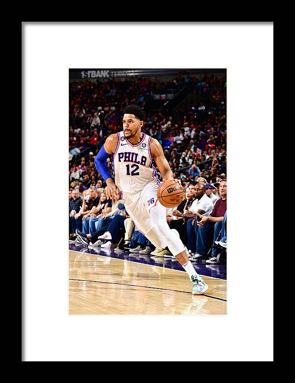 Tobias Harris Framed Print featuring the photograph Tobias Harris by Barry Gossage
