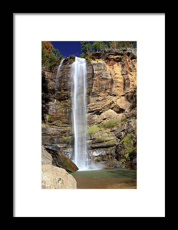 Waterfall Framed Print featuring the photograph Toccoa Falls, Georgia, U.S.A by Richard Krebs