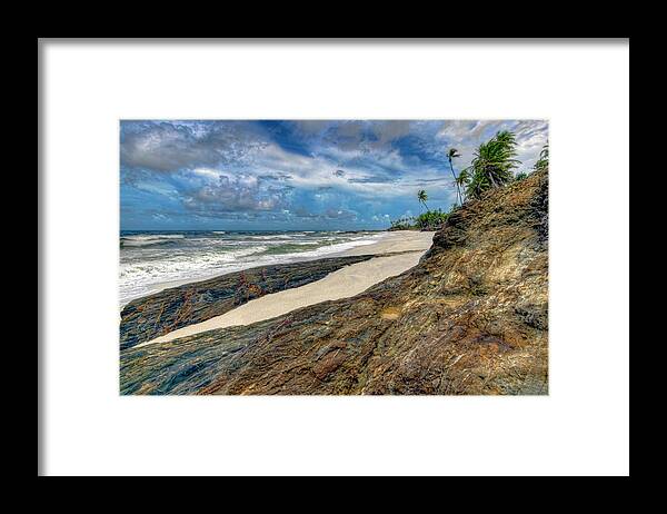 Beach Framed Print featuring the photograph Toco Coastline by Nadia Sanowar