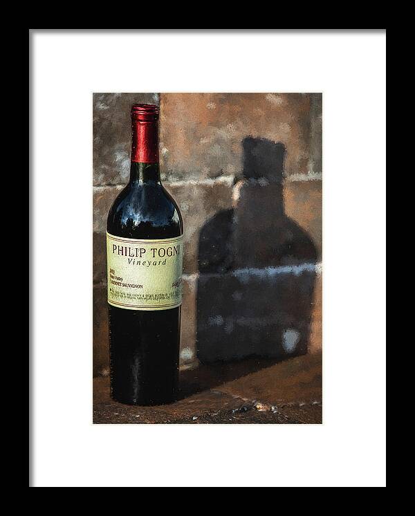 Cabernet Sauvignon Framed Print featuring the photograph Togni Wine 12 by David Letts