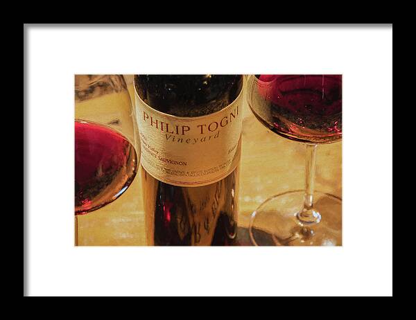 Cabernet Sauvignon Framed Print featuring the photograph Togni Wine 15 by David Letts
