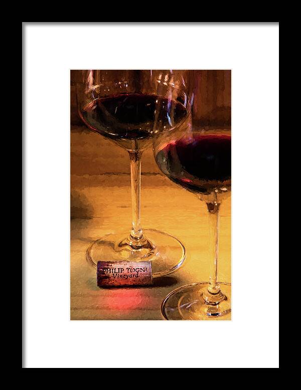 Cabernet Sauvignon Framed Print featuring the photograph Togni Wine 3 by David Letts