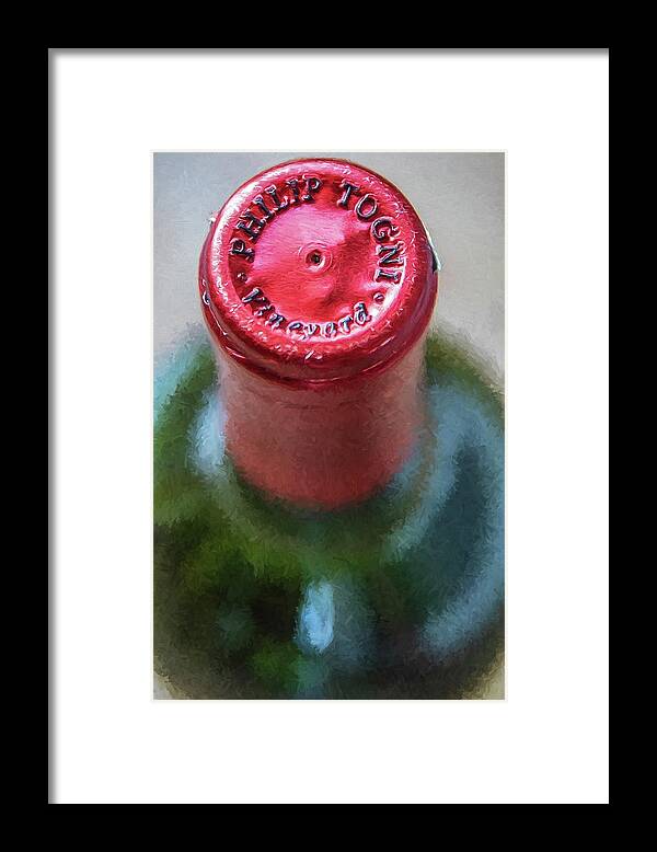 Cabernet Sauvignon Framed Print featuring the photograph Togni Wine 9 by David Letts