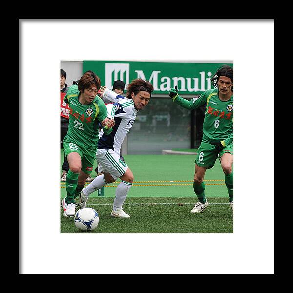 J2 League Framed Print featuring the photograph Tokyo Verdy v Matsumoto Yamaga FC - 2012 J.League 2 by Masashi Hara