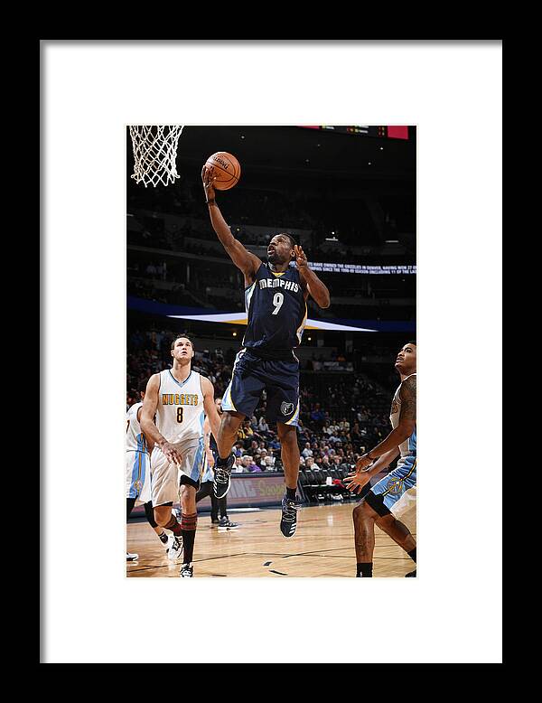 Nba Pro Basketball Framed Print featuring the photograph Tony Allen by Garrett Ellwood