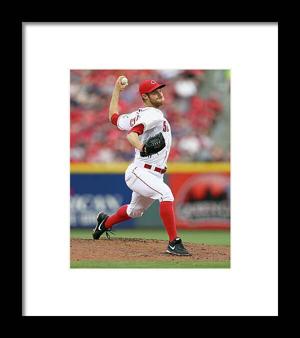 Great American Ball Park Framed Print featuring the photograph Tony Cingrani by Andy Lyons