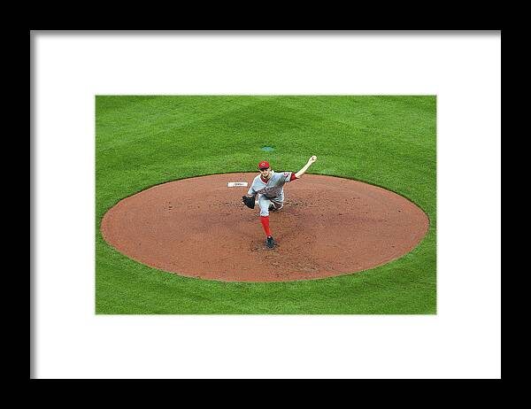 St. Louis Framed Print featuring the photograph Tony Cingrani by Dilip Vishwanat