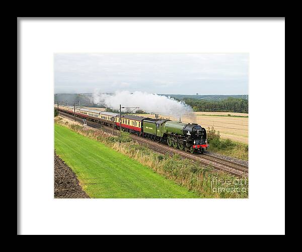 Plawsworth Framed Print featuring the photograph Tornado steam locomotive by Bryan Attewell