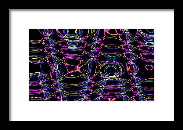 Abstract Framed Print featuring the digital art Tornado Storm - Abstract by Ronald Mills
