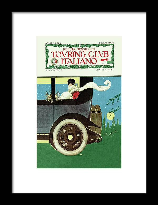 Vintage Posters Framed Print featuring the drawing Touring Club Italiano by Vintage Posters