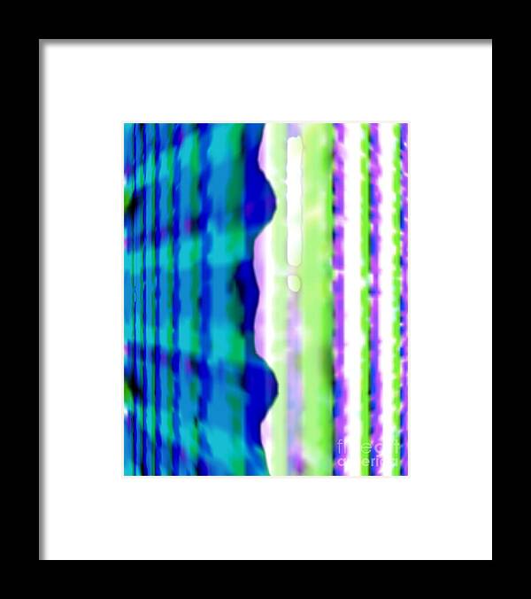 Abstract Art Framed Print featuring the digital art Towards and Away by Jeremiah Ray