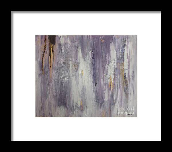 Lilac Framed Print featuring the painting Towards the Light by Mini Arora