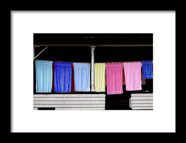 Stark Framed Print featuring the photograph Towel Line Stark New Hampshire by Wayne King