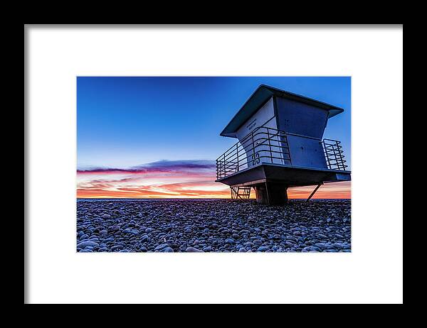 Landscape Framed Print featuring the photograph Tower 23 Carlsbad sunset by Local Snaps Photography