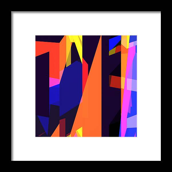 Abstract Framed Print featuring the digital art Tower 28 by Russell Kightley