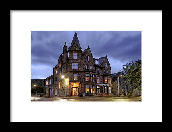 Townhouse Aberfeldy Framed Print featuring the photograph Townhouse Aberfeldy - The Palace Hotel - Scotland by Jason Politte