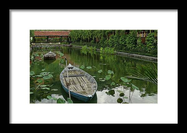 Boat Framed Print featuring the photograph Traditional boats by Robert Bociaga