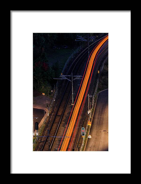 Europe Framed Print featuring the photograph Tram tracks by Alexander Farnsworth