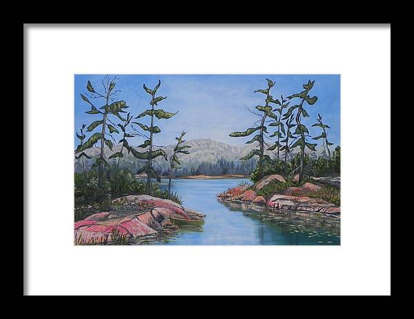  Framed Print featuring the painting Tranquil Killarney by Erika Dick